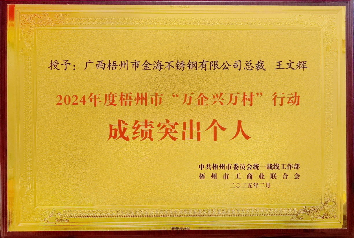 2024年度梧州市“万企兴万村”行动效果突出小我私家